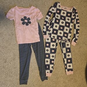 Penelope Mack Pink and Navy Kids Pajamas Set
